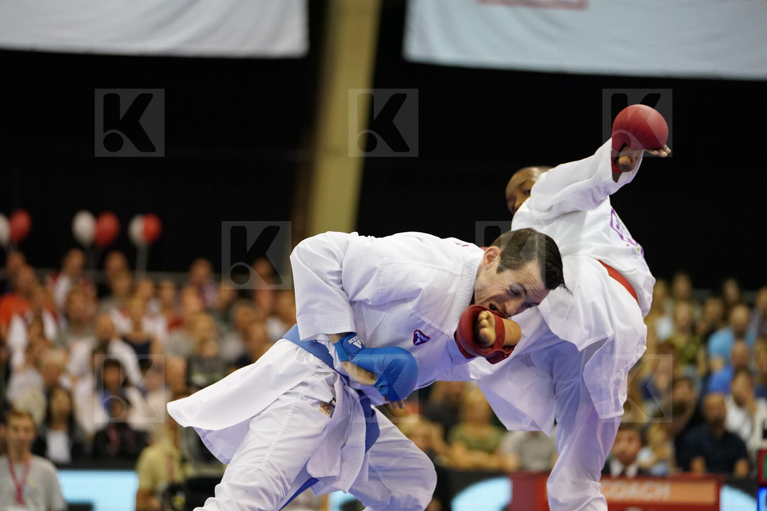Brazil bronze match Male Kumite -75kg Scott Thomas USA Verissimo Hernanit